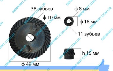 Конічна пара  до болгарки Stern 125