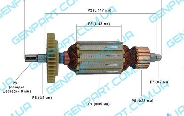 Якорь на болгарку STURM AG9511
