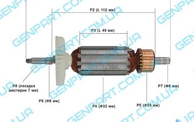 Якорь на болгарку SPARKY 850E