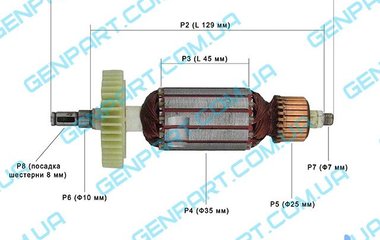 Якорь на болгарку CRAFT  CAG 125