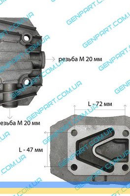 Кришка циліндра для компресора старого типу