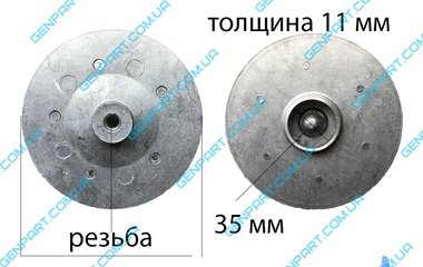 Крильчатка насоса БЦН 1,1мм. з гайкой