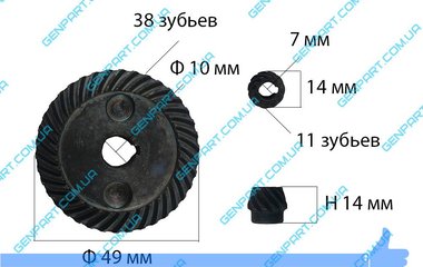 Конічна пара  до болгарки Stern 125
