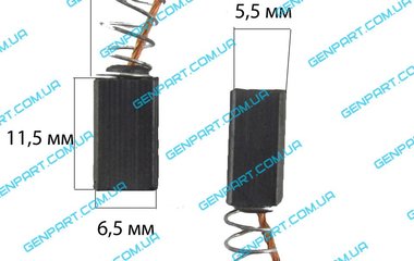 Графитовая щетка 5х6х11,5 (болгарка 115)